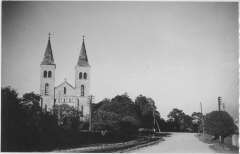 Vaade Alu teelt kiriku suunas  1960