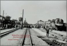 Esimese laiarööpmelise rongi saabumine Raplasse- 19.06.196